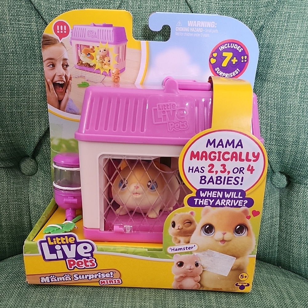 Little Live Pets Mama Surprise Mini Playset - Pink & Cream